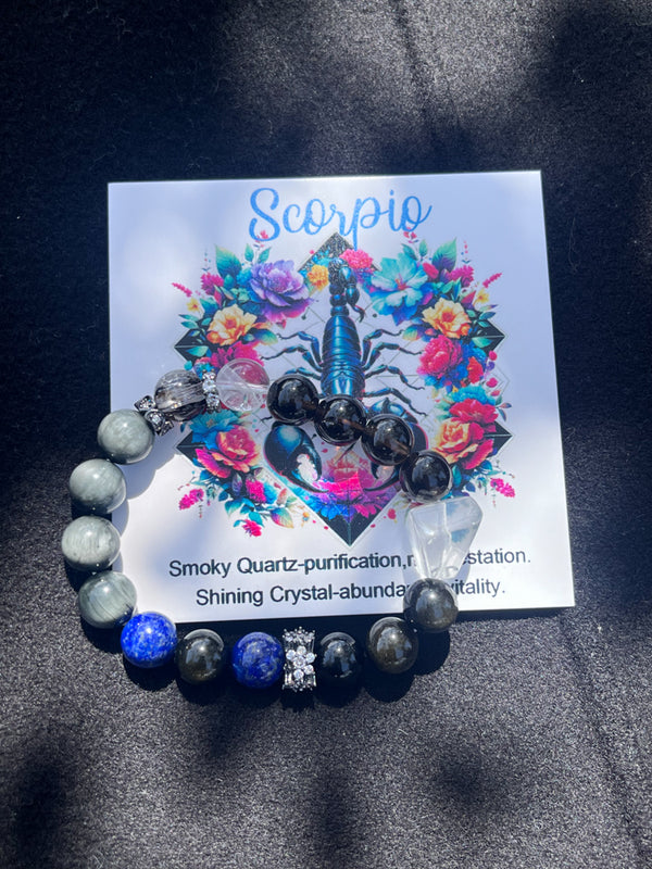 Scorpio Crystal-Crystal Bracelet