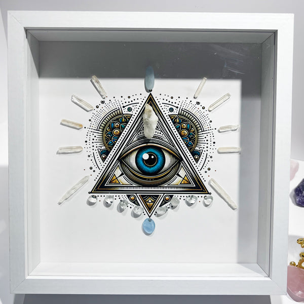 Divine Protection, Enlightenment of the Soul—Eye of God Crystal Frame: