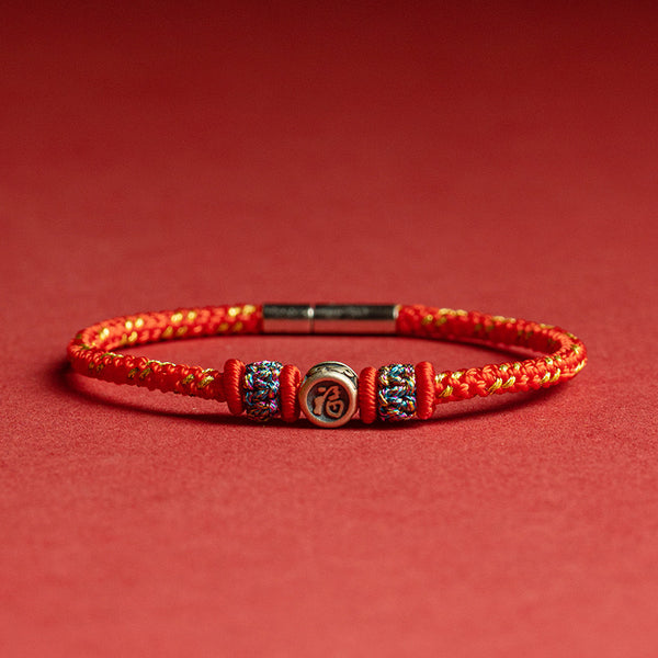 Blessings and Love——Red String Knot With Blessed Bracelet