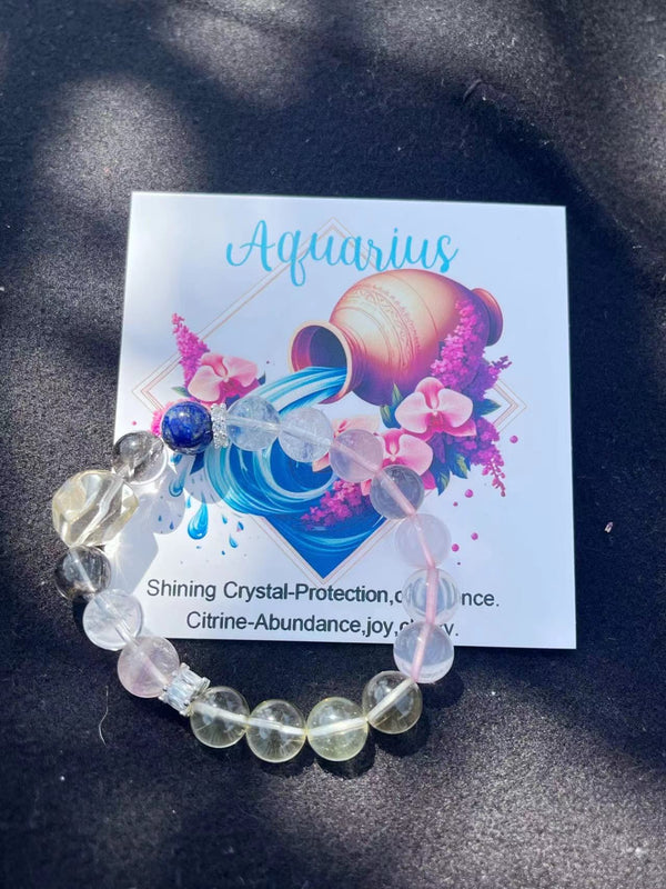 Aquarius Crystal-Crystal Bracelet