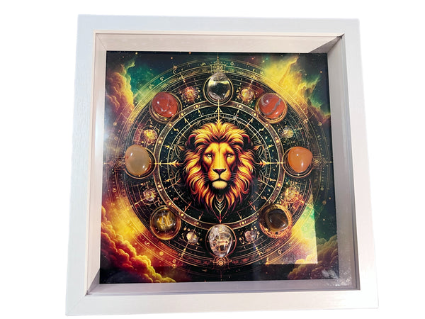 Zodiac Healing Crystal—— Framed Art