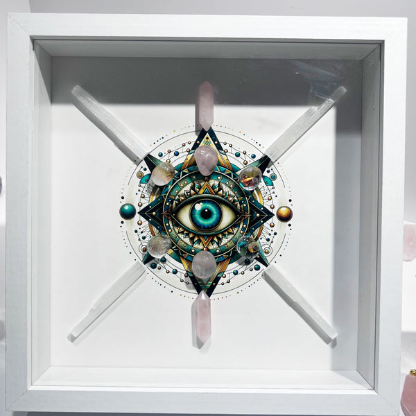 Guardian of the Soul, Radiance of Love—Eye of God Crystal Frame